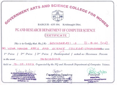 Certificate 5